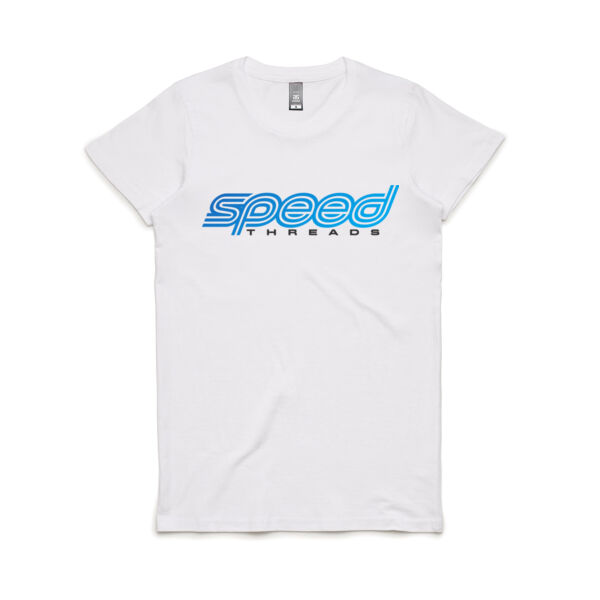 Speed Threads Apex Tee (Womens) - Winning Blue Print Thumbnail