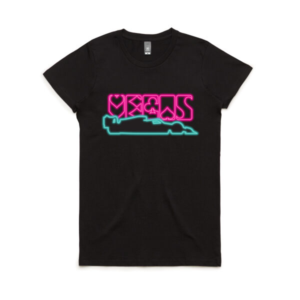 Vegas Lights (Womens) - Black Neon Print Thumbnail